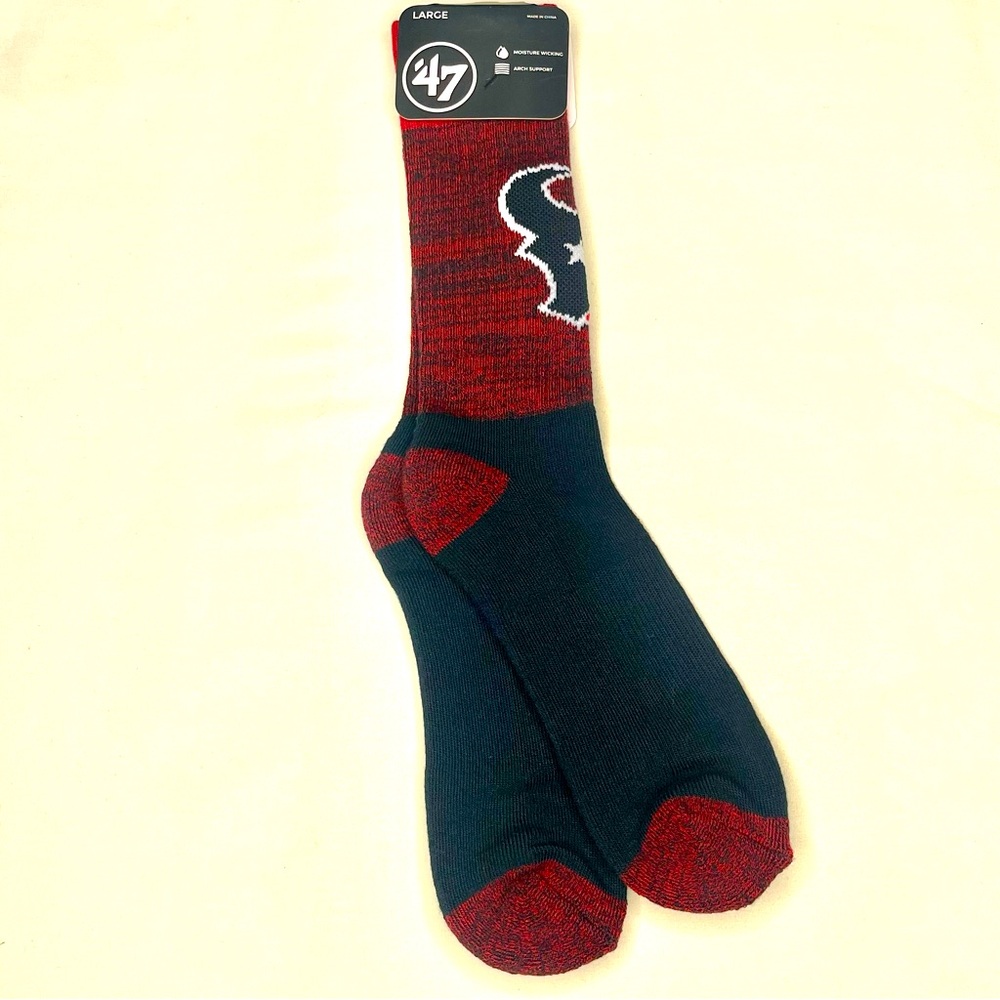 Houston Texans sports crew socks